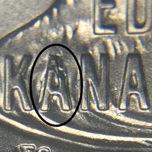 2023-P Edith Kanaka' Ole Filled "A" & Chin Chip New Error WOMENS QUARTER - Bild 1 von 6