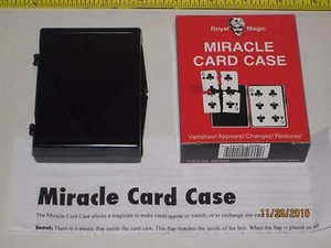 Miracle Card Case Magic Trick - By: Royal, Vanish/Appear Cards, Close Up, Street - Picture 1 of 4