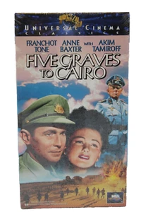 Five Graves to Cairo VHS Video New and Sealed MCA Universal Franchot Tone - Picture 1 of 6