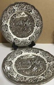 Royal Staffordshire Stratford Stage J&G Meakin Ironstone Dessert Bread Plates(2) - Picture 1 of 3