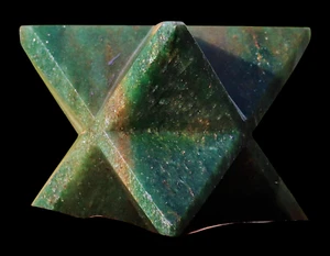 Large 70MM Natural Green Kyanite Stone Healing Metaphysical Power Merkaba Star - Picture 1 of 8