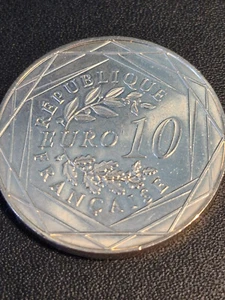 10€ Gedenkmünze Republique Francaise 2016 - Fussball - Bild 1 von 2