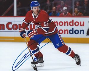 Jonathan Drouin Signed 8x10 Photo Montreal Canadiens Autographed COA B