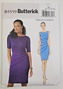Butterick Sewing Pattern 5559 Misses Dress w/Stitched Tucks  Size 14-20 Uncut - Picture 1 of 3