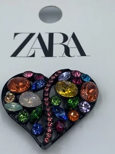 Nuova Zara Clip Cuore Sciarpa Capelli Regalo Moda Donna Gioielli Festa - Foto 1 di 2