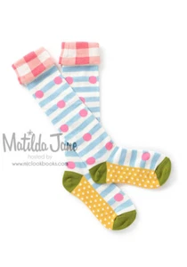 NEW MATILDA JANE Adventure Begins Recess Run Socks Size L Large 1-4 youth - Picture 1 of 1