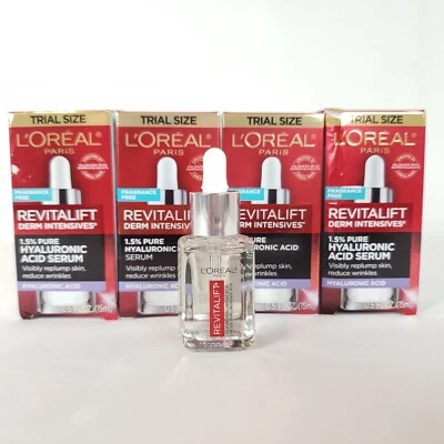 L'Oreal Paris Revitalift Suero 1.5% Ácidos Hialurónicos Puros Prueba de Viaje Lote de 4 Foto 1 de 4