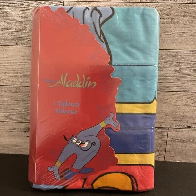 Disney Aladdin Super RARE Valance Tailored 14 x 80 Wamsutta Wishes Granted USA! Foto 1 de 4