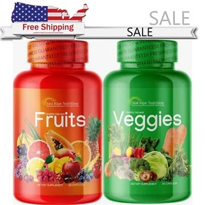 Fruits and Veggies Supplement Balance of Daily Nature 180PCS - Fast Shipment - Picture 1 of 11