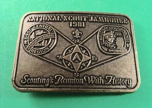 NEW - 1981 Fibbia Cintura Scout Nazionale Jamboree: Regione Centro Est - Foto 1 di 7