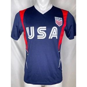 USMNT Team USA World Cup Soccer Blue Jersey Kit Men's SMALL - Picture 1 of 8