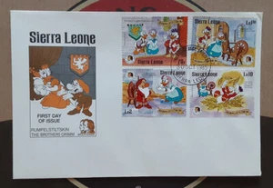SIERRA LEONE 1985 Cacheted FDC Disney Christmas Rumpelstiltskin 3402 - Picture 1 of 1