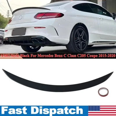Sport Look Rear Trunk Spoiler Wing For Mercedes C205 Coupe C Class 2015-2021 - Imagem 1 de 4
