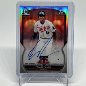 2023 Bowman Chrome Omari Daniel 1st Auto Refractor /499