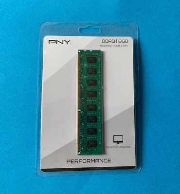 PNY - 8GB 1.6 GHz DDR3 DIMM Desktop Memory - Green - Image 1 of 2