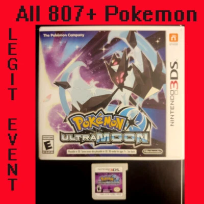 Pokemon Ultra Moon Loaded W 807 Non-Shiny Pokemon & 100+ Legit Events Unlocked - Image 1 of 2
