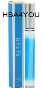 Clean COOL COTTON EDP Rollerball .34oz WOMENS PERFUME New In Box TOTAL (598) - Picture 1 of 2