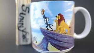 Taza de café vintage de la tienda Disney El Rey León Disney hecha en Japón Simba 🙂 - Imagen 1 de 7