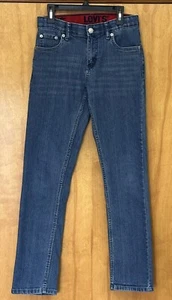 Levis 511 Jeans Boys 14 Slim Fit Straight Leg Stretch Med Wash Adjustable Waist - Picture 1 of 10