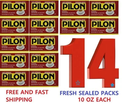 Cafe Pilon Coffee Ground espresso  coffee (14 Packs) 10 oz each Black coffee - Image 1 of 2