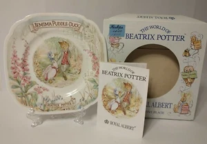 Beatrix potter Royal Albert Decorative Wall Plate Jemima Puddle-Duck 1986 6 1/2" - Picture 1 of 9