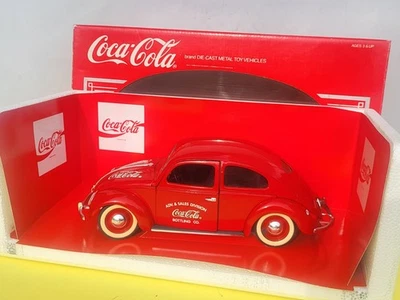 Diecast metal model 1:18 Solido-France VOLKSWAGEN BEETLE COCA COLA mint/boxed. - Immagine 1 di 4