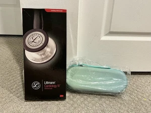 3M Littmann Cardiology IV Stethoscope,  Blue / Black (70-2011-8624-7) With Case - Picture 1 of 12