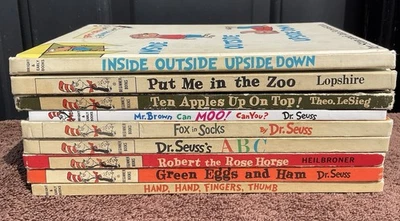 Dr Seuss 60s VTG Books Read It All By Myself Bright & Early Beginners Books - Image 1 of 2