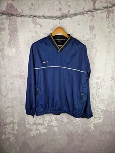 Vintage 90s Nike Jacket Swoosh Y2K Rare Anorak Streetwear Blue Size S - Picture 1 of 12