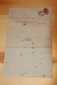 SELTENE GB Queen Victoria One Halfpenny Briefmarke frankiert aus Leeds 10. Juli 1896 - Bild 1 von 7