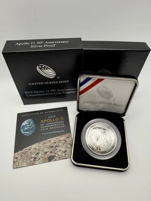 2019 (P) Apollo 11 50th Anniversary Commemorative 1 oz. Silver Coin in OGP - Image 1 of 4