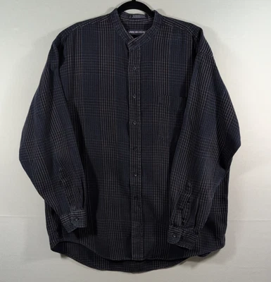 Рубашка большая мужская Van Heusen без воротника в полоску - Изображение 1 из 4