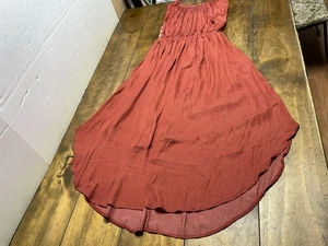 Anthropologie Dolan Costa Dress Left Coast Collection Burnt Orange Stripe XS - Picture 1 of 11