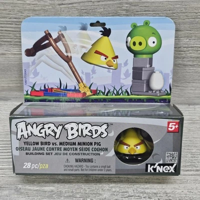 Angry Birds Yellow Bird Vs Medium Minion Pig 28pc Building Set K'NEX Toy - Image 1 of 4
