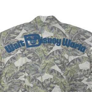 Disney Spirit Trikot Herren Gr. L Cuban 2 Pocket Tropical Palm Button Down Hawaii - Bild 1 von 13