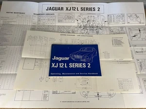 Jaguar XJ 12 L Series 2 Original Owners Handbook 1973 No.E 177/1 FAST FREE POST - Picture 1 of 17