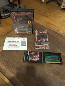 Pit Fighter Sega Genesis COMPLETE CIB tested Reg Card Tengen Box Authentic - Picture 1 of 12