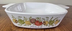 Vintage Corning Ware SPICE OF LIFE L'Echalote A-1B Quart Casserole Dish No Lid - Picture 1 of 8