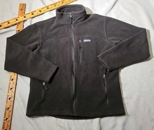 Patagonia Synchilla Fleecejacke Herren Medium schwarz Full-Zip Outdoor Mock Logo - Bild 1 von 12