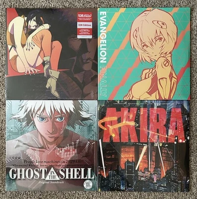 Anime Soundtrack LPs - Akira, Cowboy Bebop, Evangelion, Ghost In The Shell - NEW - Image 1 of 2