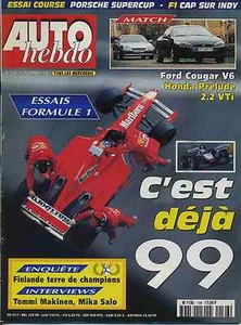 AUTO HEBDO n°1166 du 9 Décembre 1998 PORSCHE 996 SUPERCUP PRELUDE 2.2 FORD COUGA - Foto 1 di 1