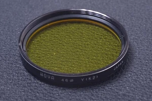 ✅ HOYA YELLOW 46MM Y (K2) FILTER GENUINE LENS OR CAMERA SCREW IN 15-1 - Picture 1 of 2