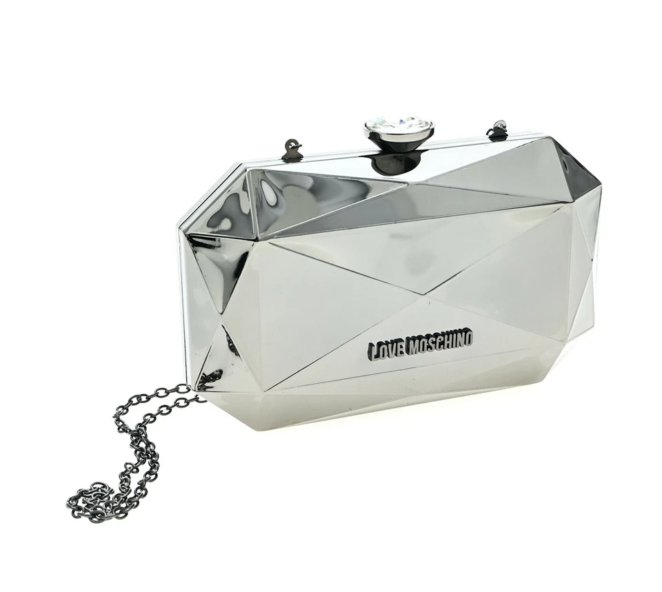 Cartera clutch joyera LOVE MOSHINO en metal pistola L25402 Foto 1 de 4