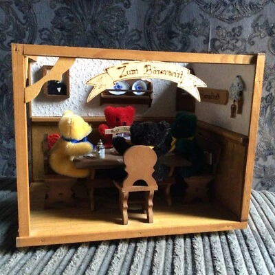 Teddy Hermann Original, Miniatur Teddybären Cafe, Spielkarten. - Bild 1 von 4