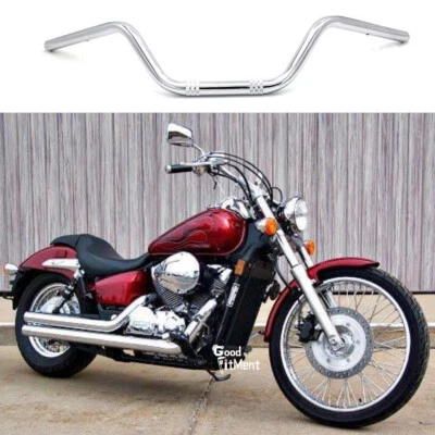 Para Honda Shadow Spirit VT 750 Moto 1" Rastreador Manillar Barras de Arrastre Negro Foto 1 de 4