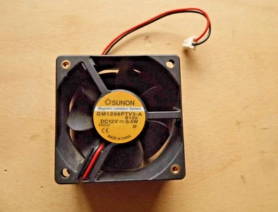 Sunon MagLev 2 Pin 60mm Cooling Fan DC 12V 0.4W GM1206PTV3-A - Image 1 of 3