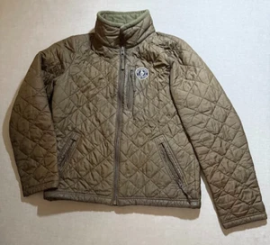 Vintage Abercrombie And Fitch Quilted Puffer Jacket Adult M Zip Pocketed Coat. - Picture 1 of 14