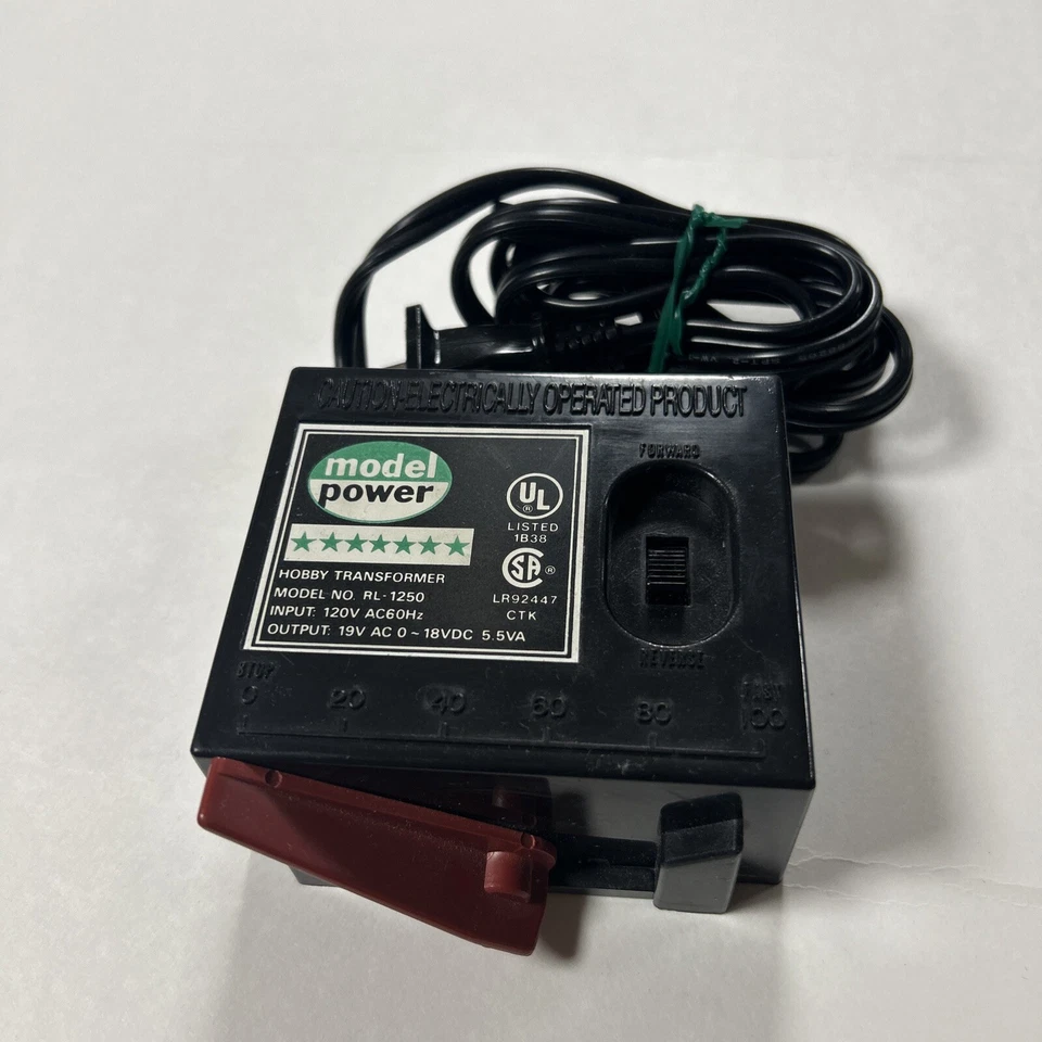 Transformador Hobby DE COLECCIÓN REVERSO DELANTERO Modelo Tren Modelo Potencia RL-1250 120V Foto 1 de 4