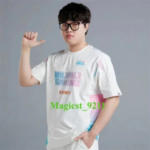 LOL 2023 BLG Team T-shirt Uniform TEE LPL Bilibili Gaming Esport Tshirt Unisex - Picture 1 of 13