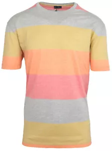 PAUL & SHARK YACHTING Men's Short Sleeve T-Shirt Shirt Crew Size 2XL Striped - Picture 1 of 6